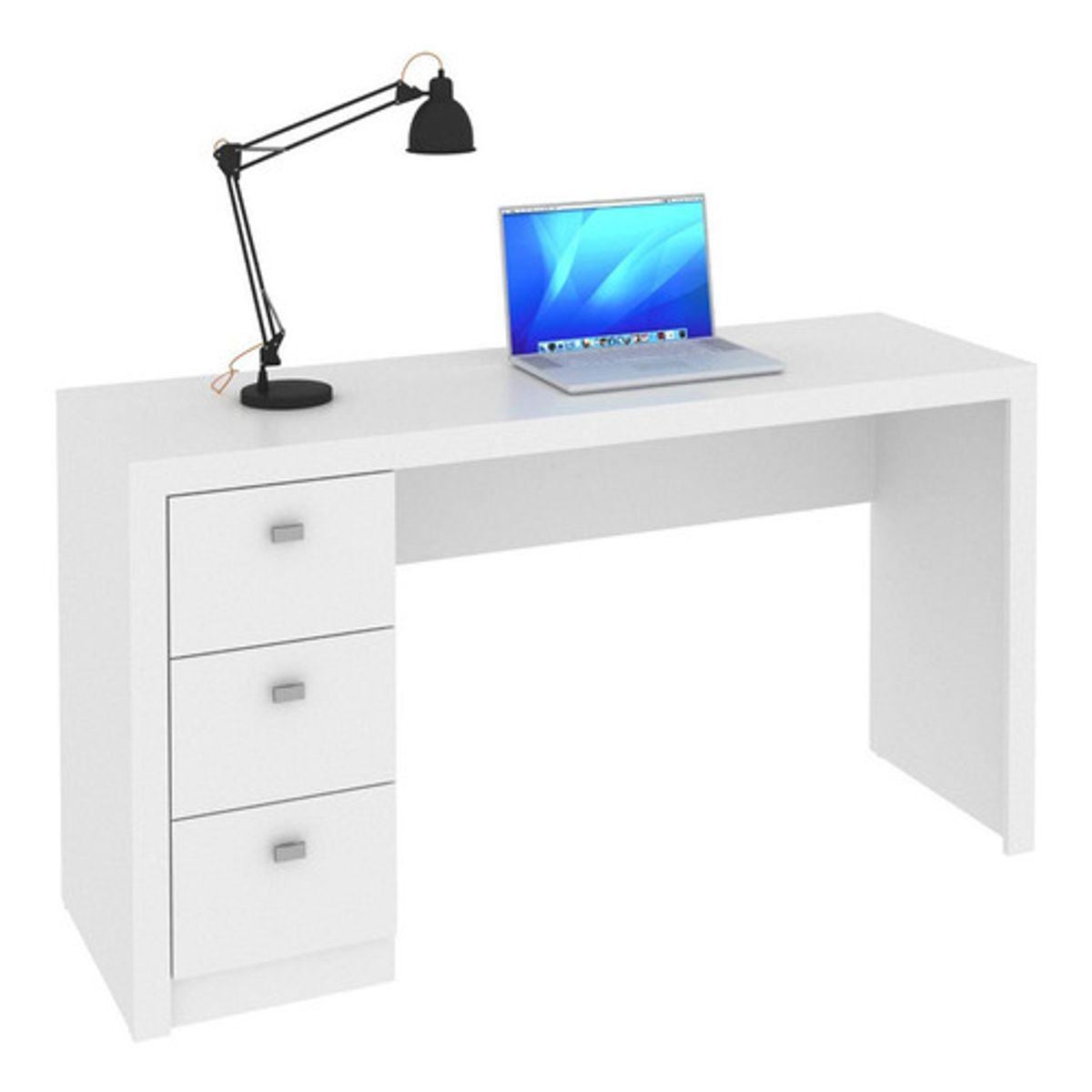 BONNO - Escritorio De Melamina Carson Blanco Bonno