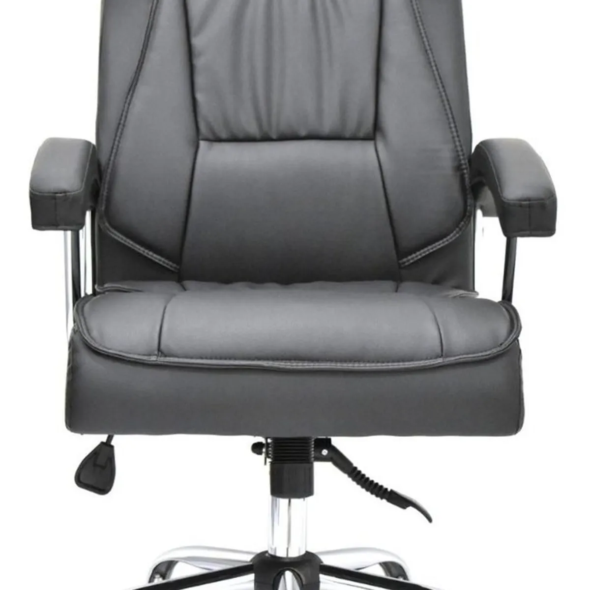 BONNO - Silla De Escritorio Boreal Negro Con Cabecero Bonno