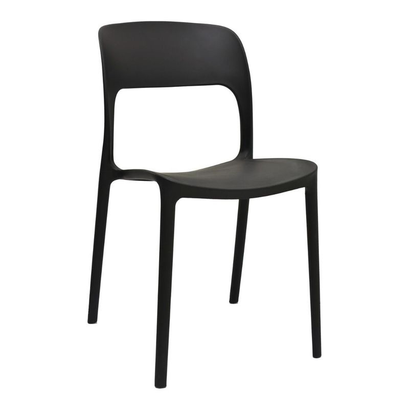 BONNO - Silla De Diseño Obi Negro Bonno