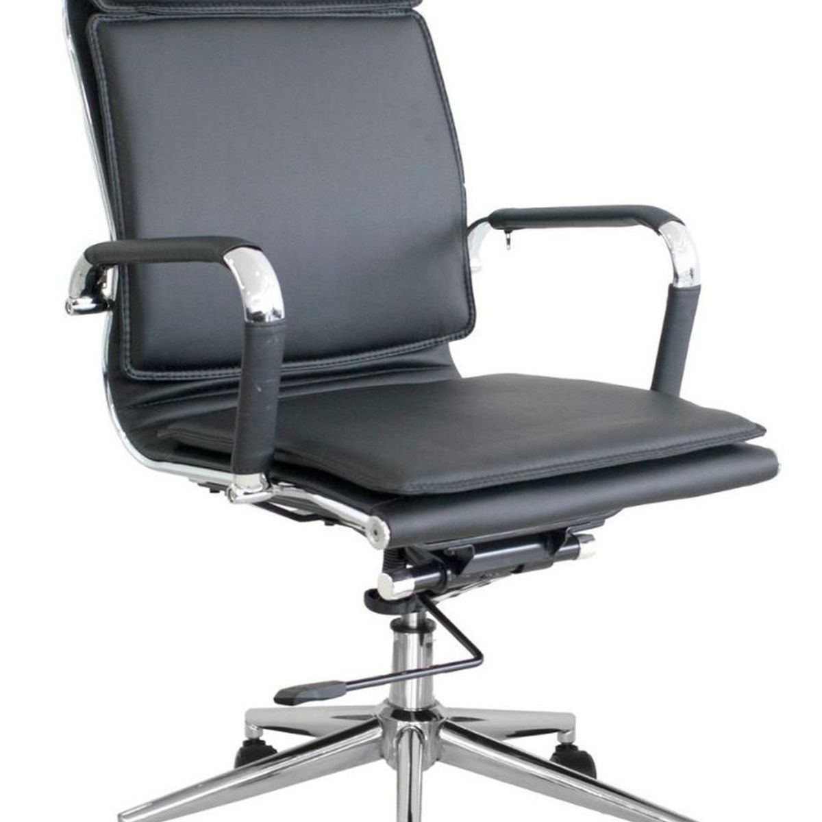 BONNO - Silla De Escritorio Alemania Negro Con Cabecero Bonno