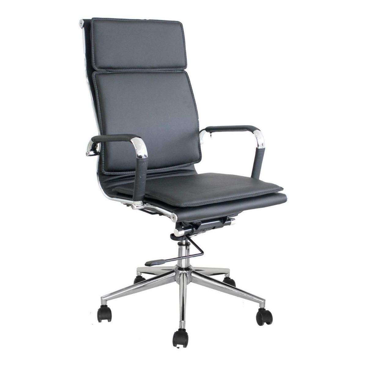 BONNO - Silla De Escritorio Alemania Negro Con Cabecero Bonno