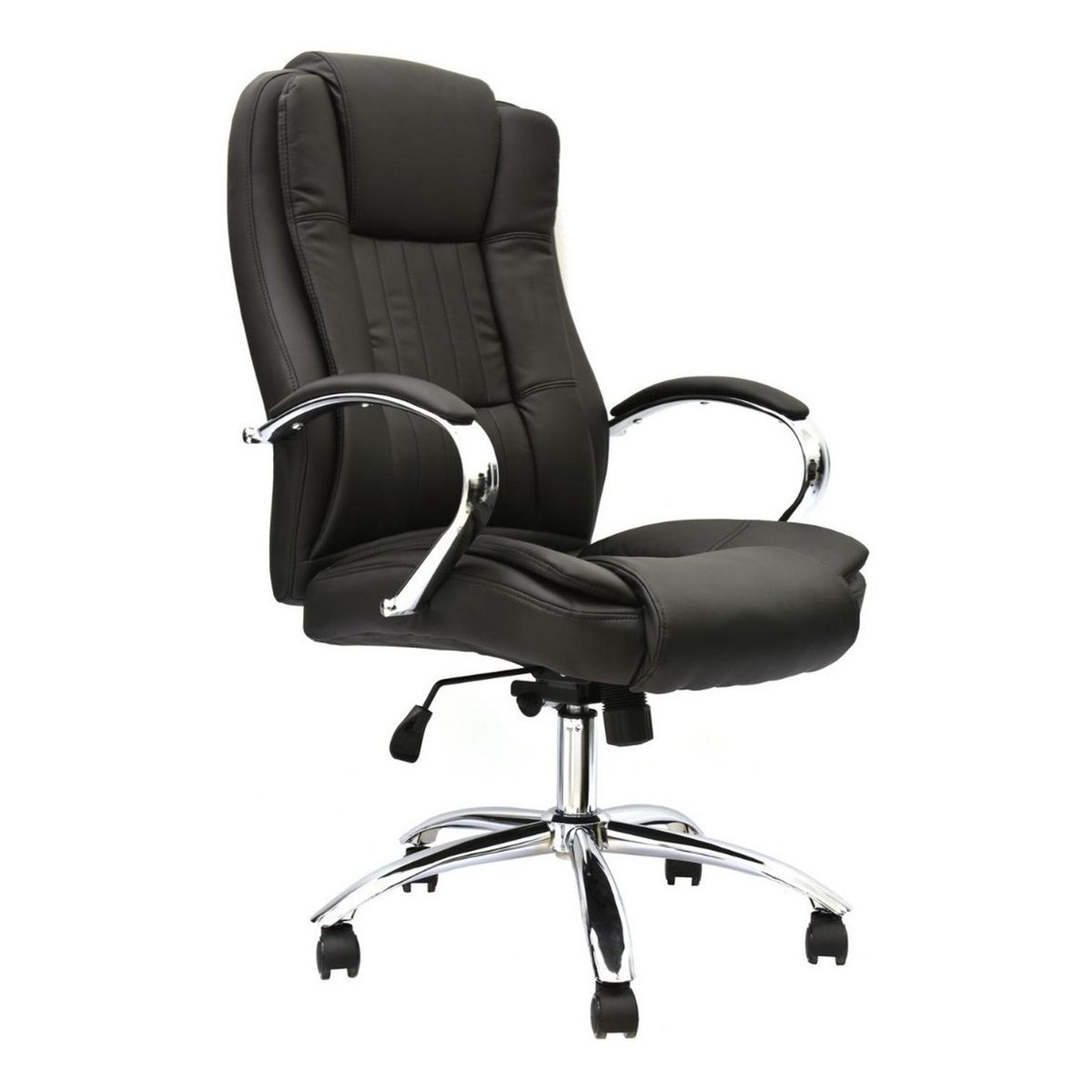 BONNO - Sillon De Escritorio Marcus Negro Con Cabecero Bonno