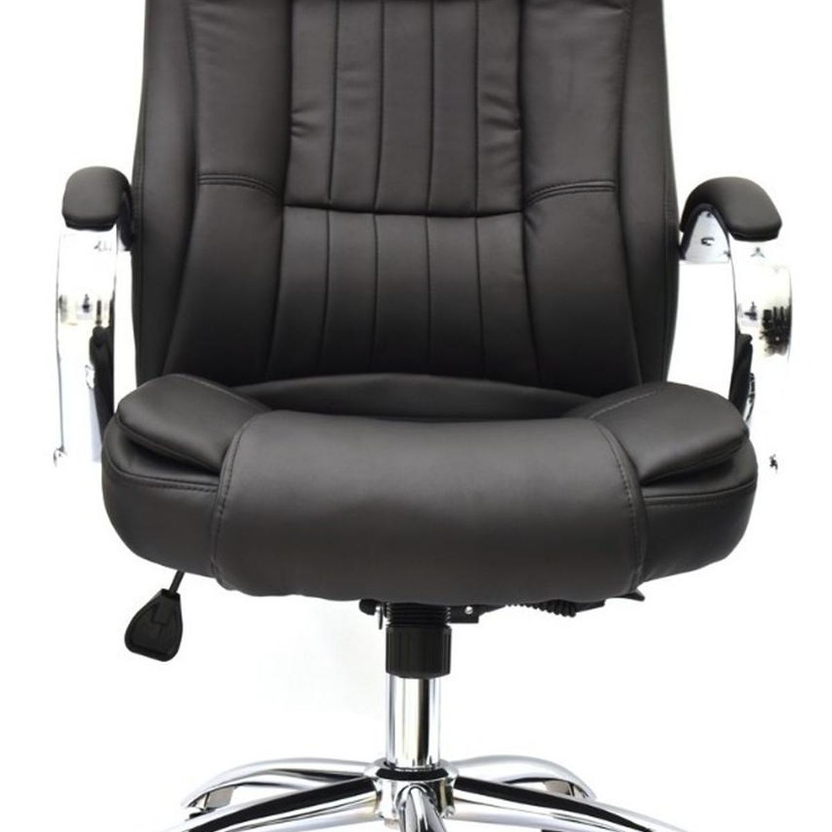 BONNO - Sillon De Escritorio Marcus Negro Con Cabecero Bonno