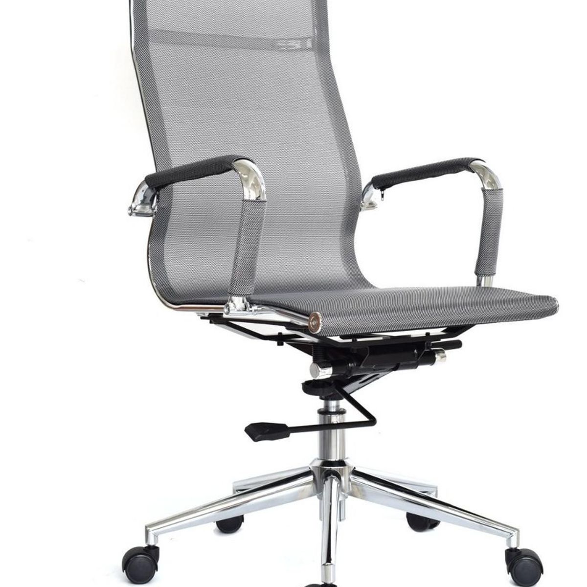 BONNO - Silla De Escritorio Apolo Gris Con Cabecero Bonno