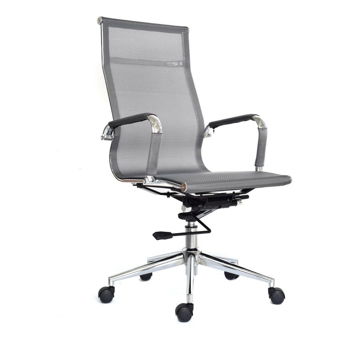 BONNO - Silla De Escritorio Apolo Gris Con Cabecero Bonno