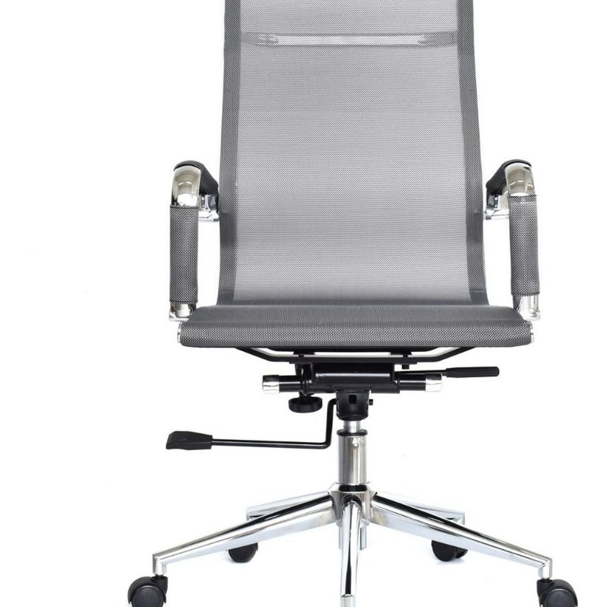 BONNO - Silla De Escritorio Apolo Gris Con Cabecero Bonno