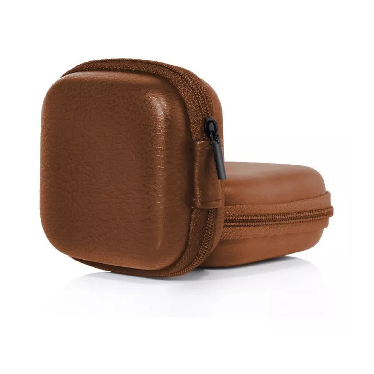 GENERICO - Case Estuche Porta Audífonos Auriculares Tapa Dura Cuero pu