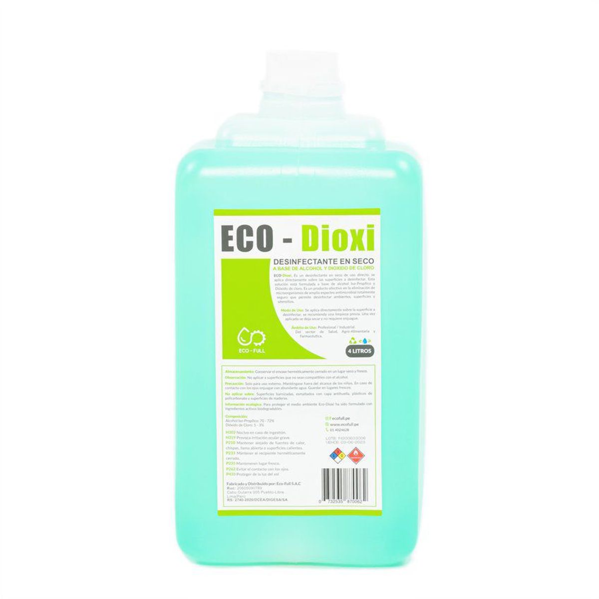 ECO FULL - ECO-DIOXI DESINFECTANTE 4 LT
