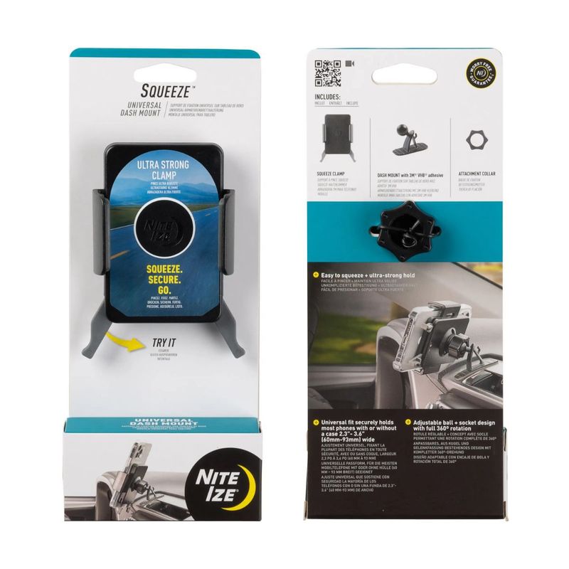 NITE IZE - Soporte de Teléfono Celular para Auto Fijo Nite Ize