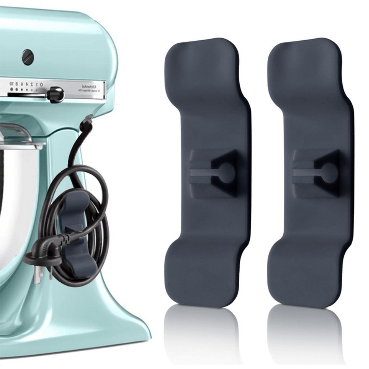 AURELA - CordHolder™- Pack de 4 Organizadores de Enchufe para Electrodomésticos