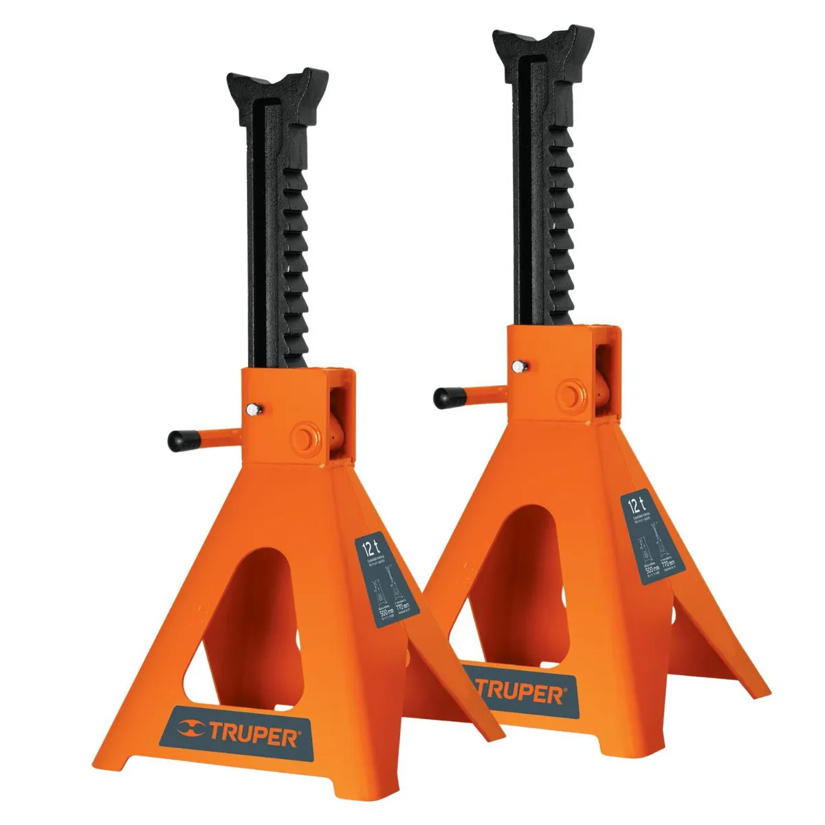 TRUPER - Caballete de 12 toneladas 2 piezas torre para auto Truper
