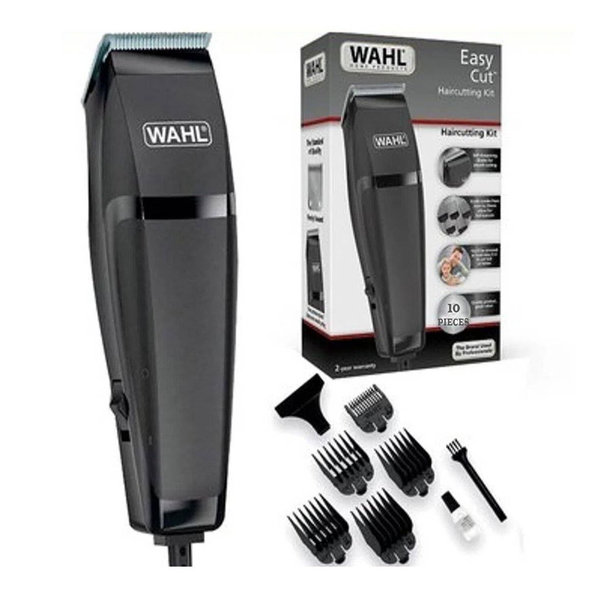 WAHL - Kit Cortador De Cabello Easy Cut 09314-3218 10 Piezas