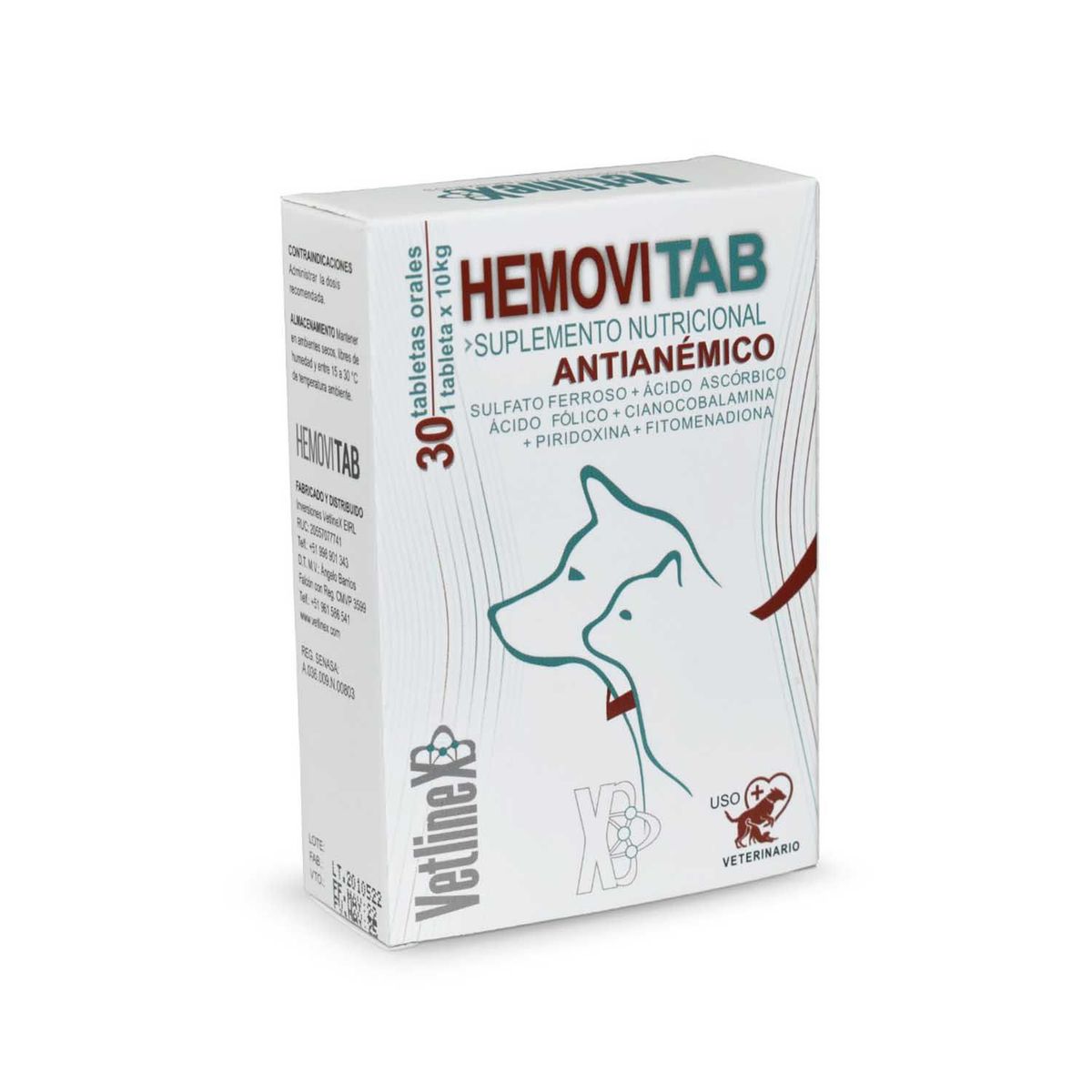 VETLINEX - SUPLEMENTO VITAMINICO HEMOVITAB