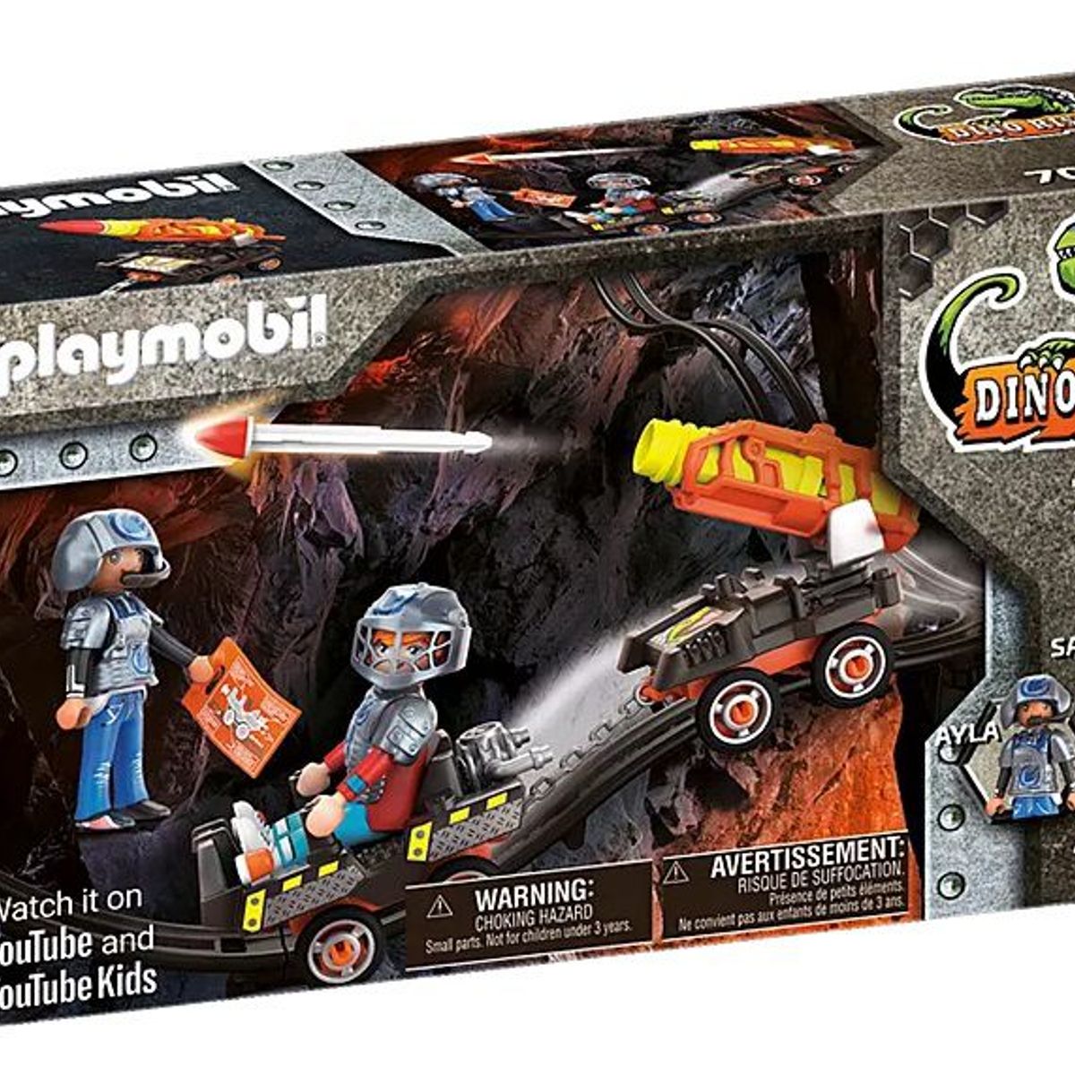 PLAYMOBIL - Playmobil Dino Rise Carro de Mina Con Cohete