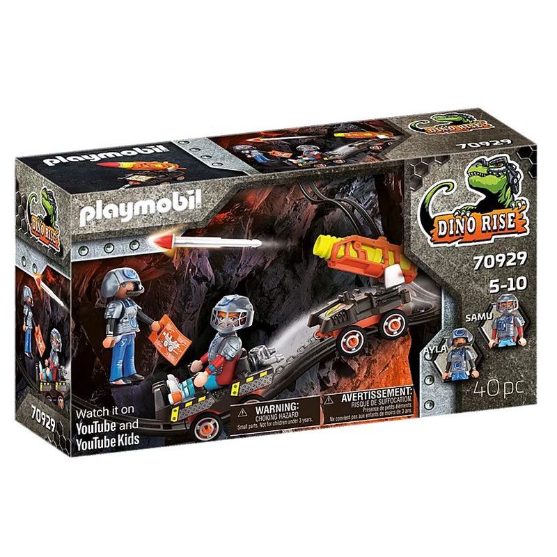 PLAYMOBIL - Playmobil Dino Rise Carro de Mina Con Cohete