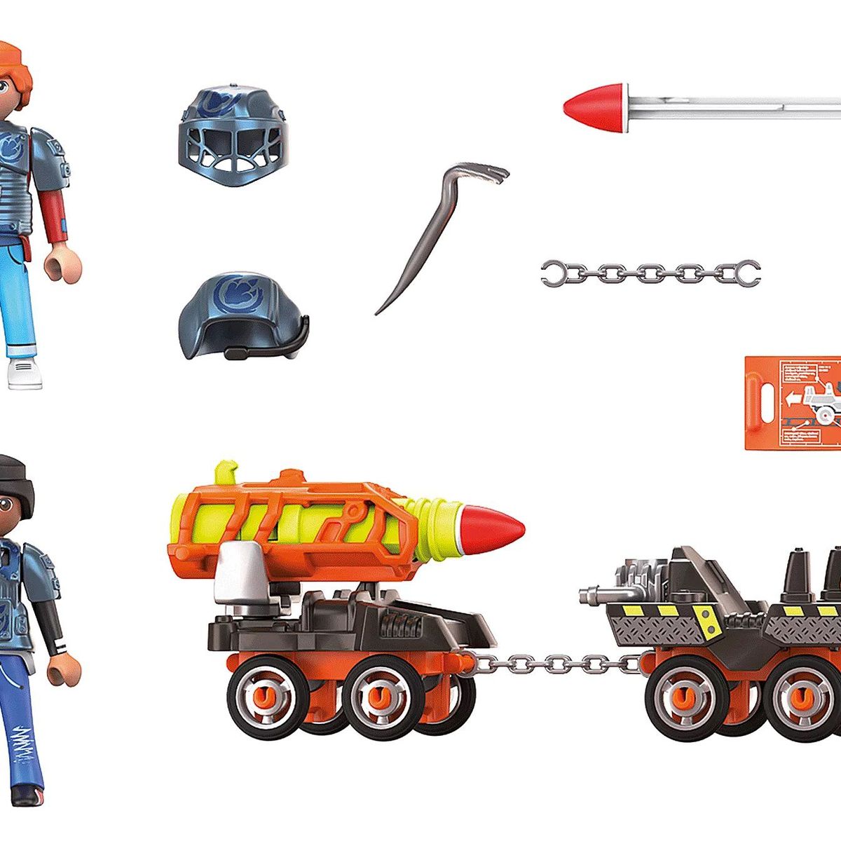 PLAYMOBIL - Playmobil Dino Rise Carro de Mina Con Cohete