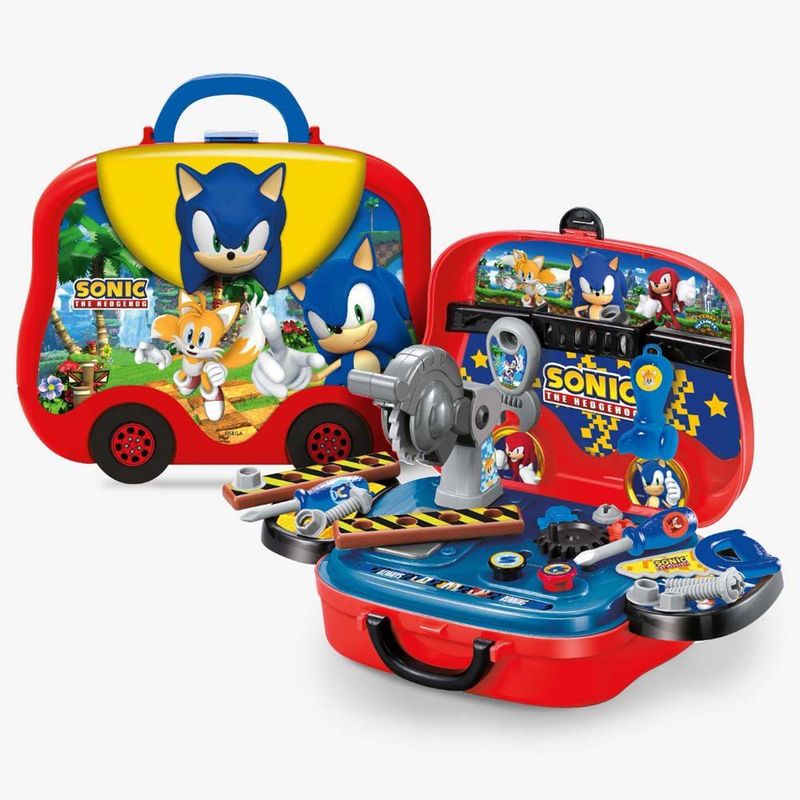 SONIC - Set De Herramientas Y Lonchera 2 En 1 The Hedgehog / Sega