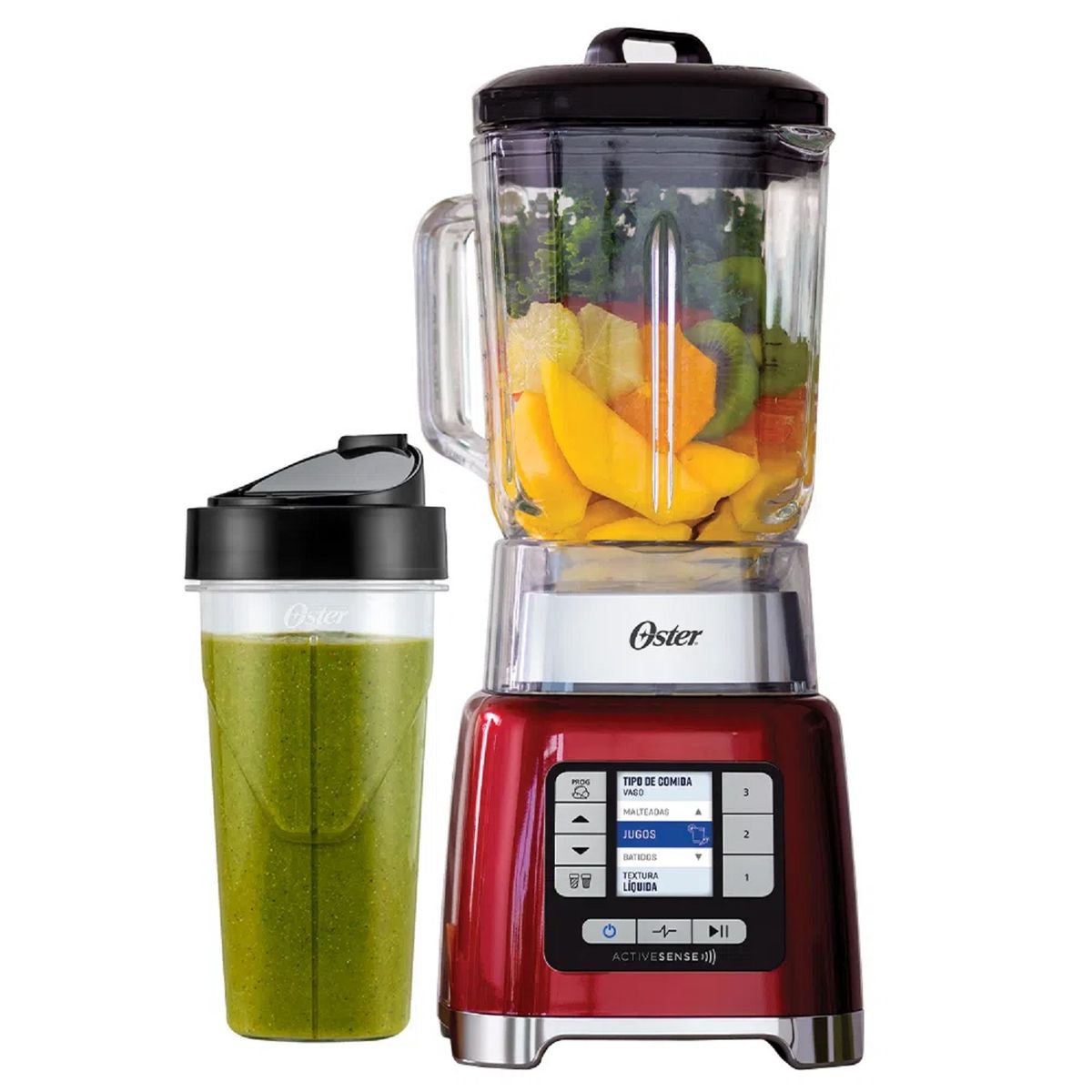 OSTER - Licuadora Digital Activesense BLSTTDG-RBG Vaso de vidrio - ROJO