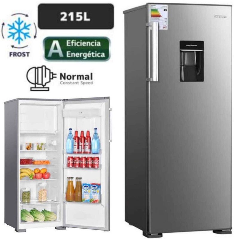 BLACKLINE - Refrigeradora Blackline de 215 LT Auto Frost 215L 1PD color silver