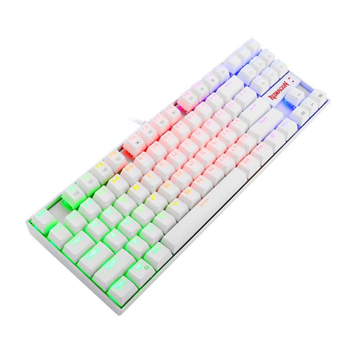 REDRAGON - TECLADO MECANICO REDRAGON KUMARA K552RGB WHITE SWITCH RED
