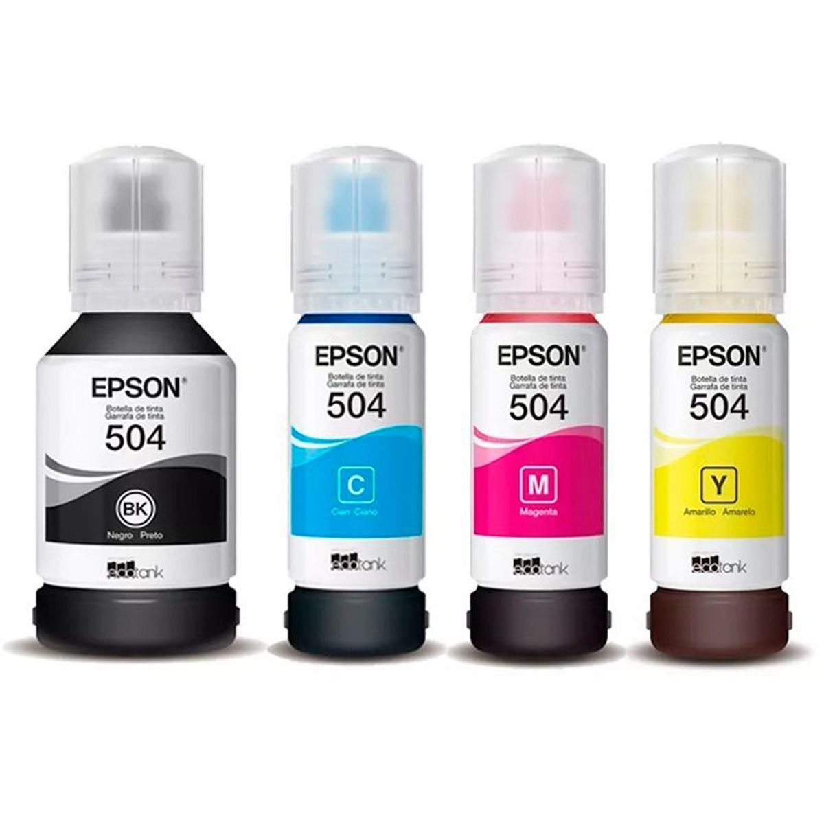 EPSON - Pack 4 Tintas Epson 504 Originales Yellow, Cian, Magenta y Black