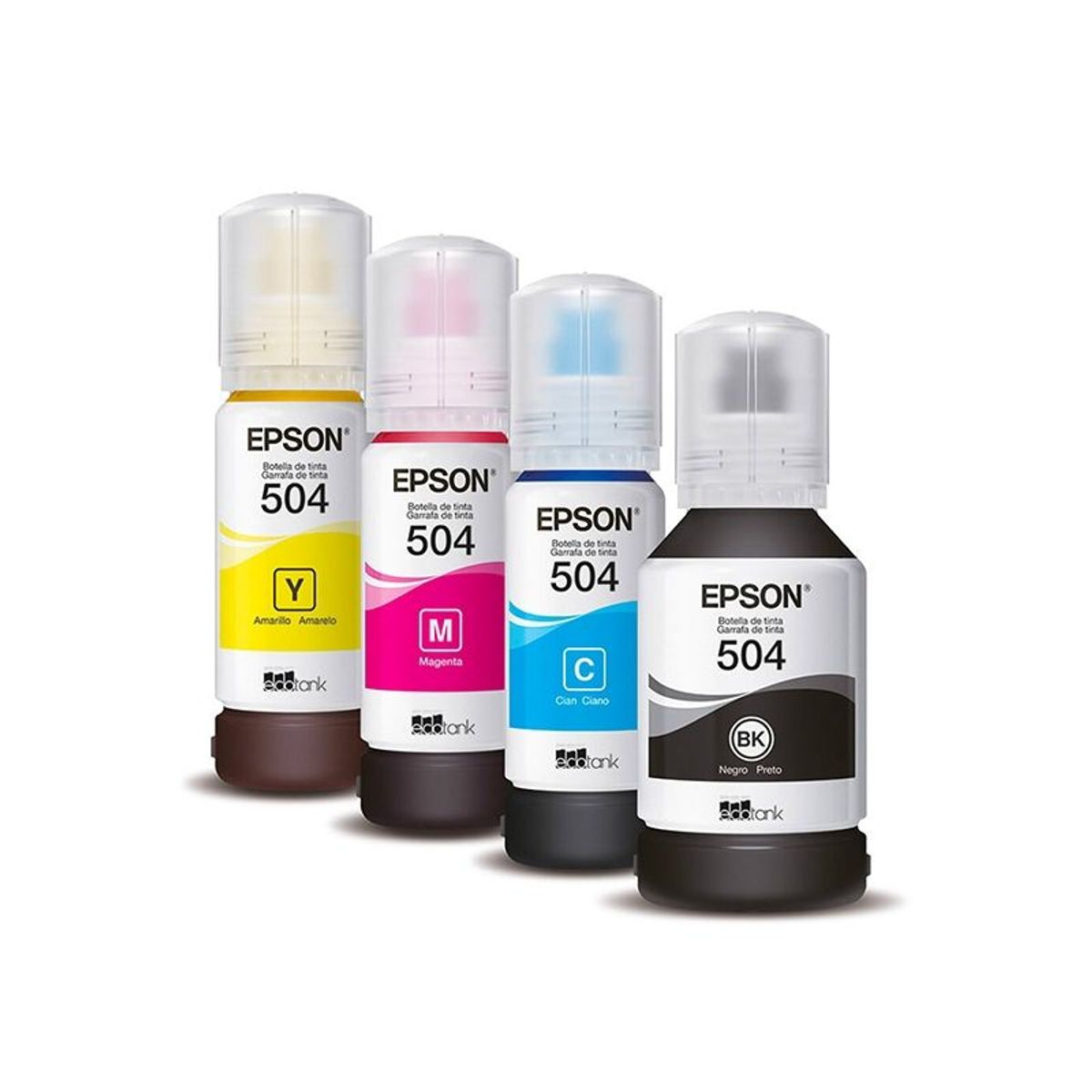 EPSON - Pack 4 Tintas Epson 504 Originales Yellow, Cian, Magenta y Black