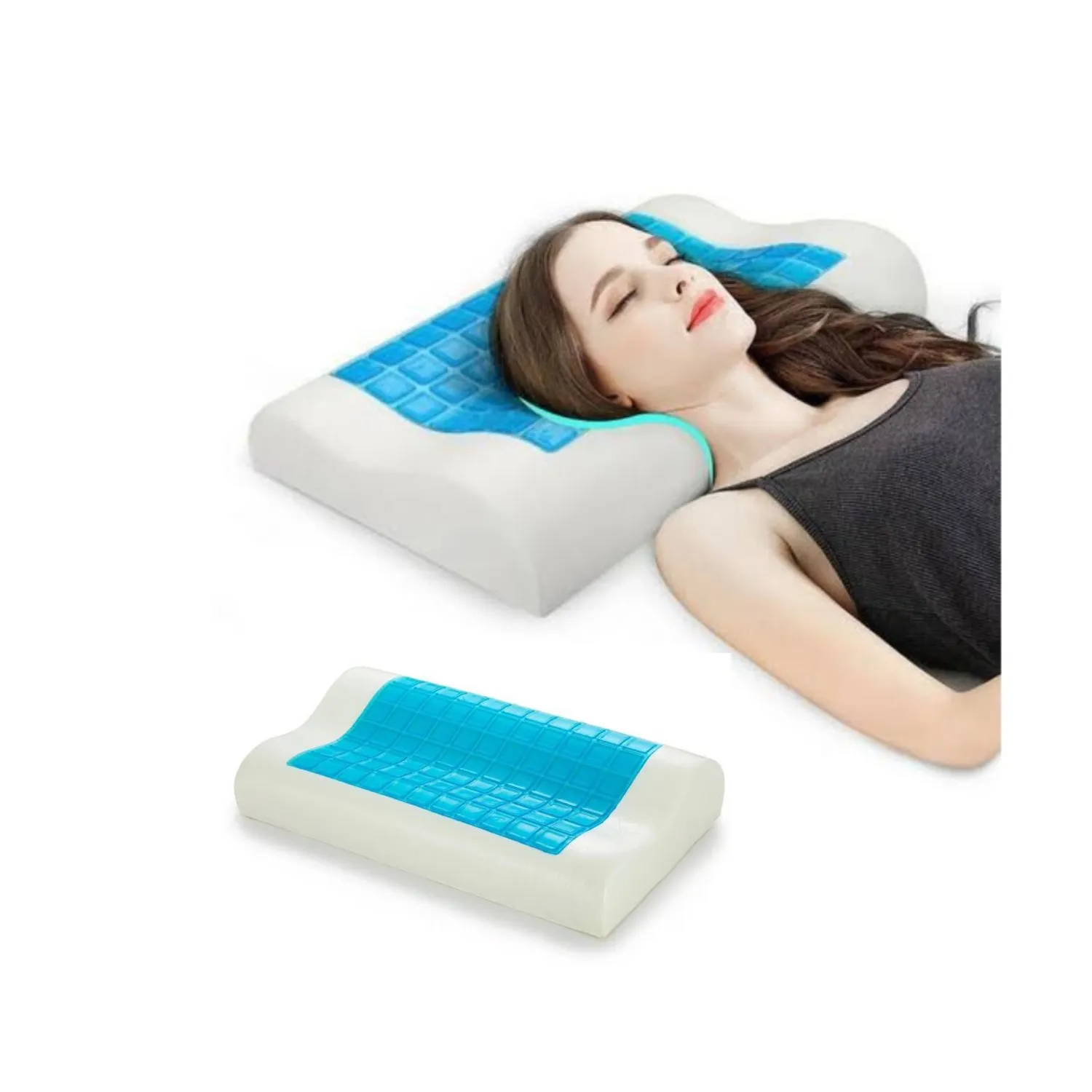 Almohada Viscoelástica Ortopédica Con Gel Sin Funda GENERICO