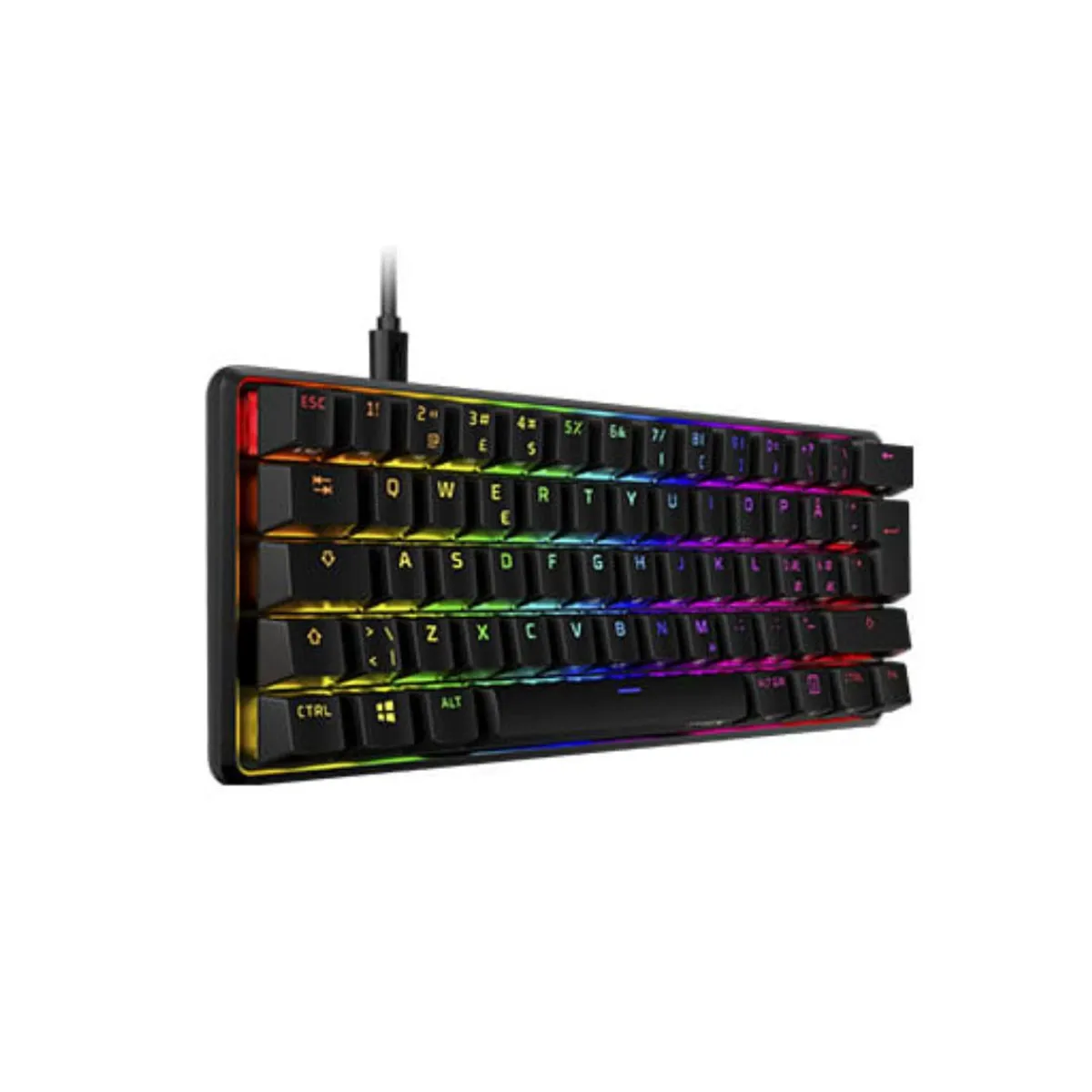 HYPERX - TECLADO HYPERX ALLOY ORIGINS 60 SWITCH RED (HKBO1S-RB-US/G)