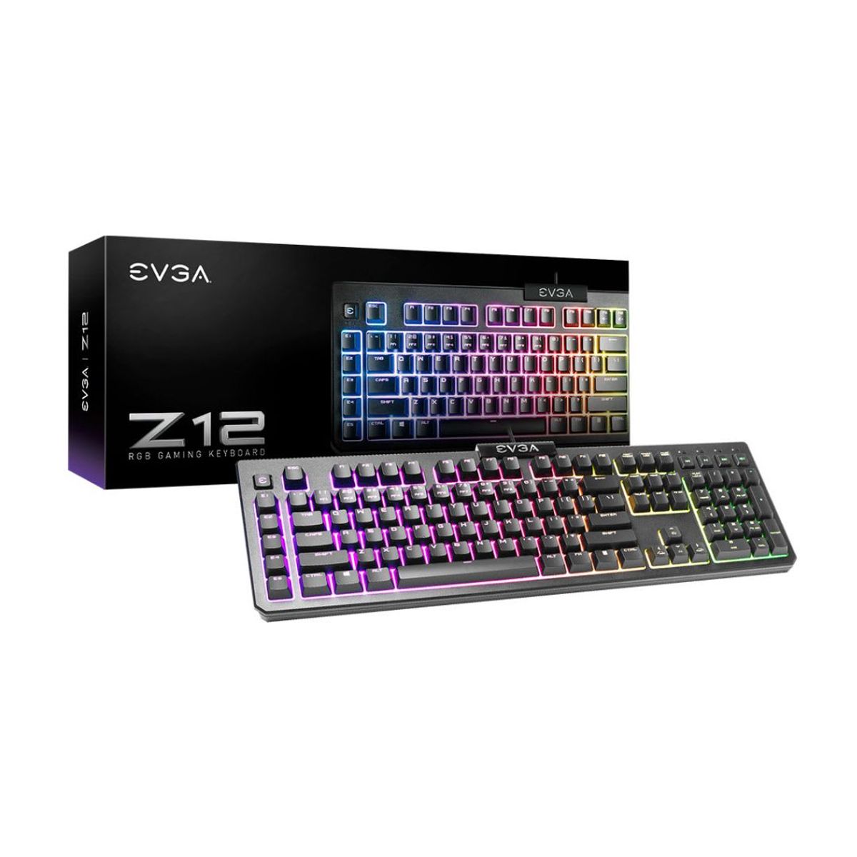 EVGA - TECLADO GAMING MEMBRANA RGB EVGA Z12 834-W0-12SP-K2