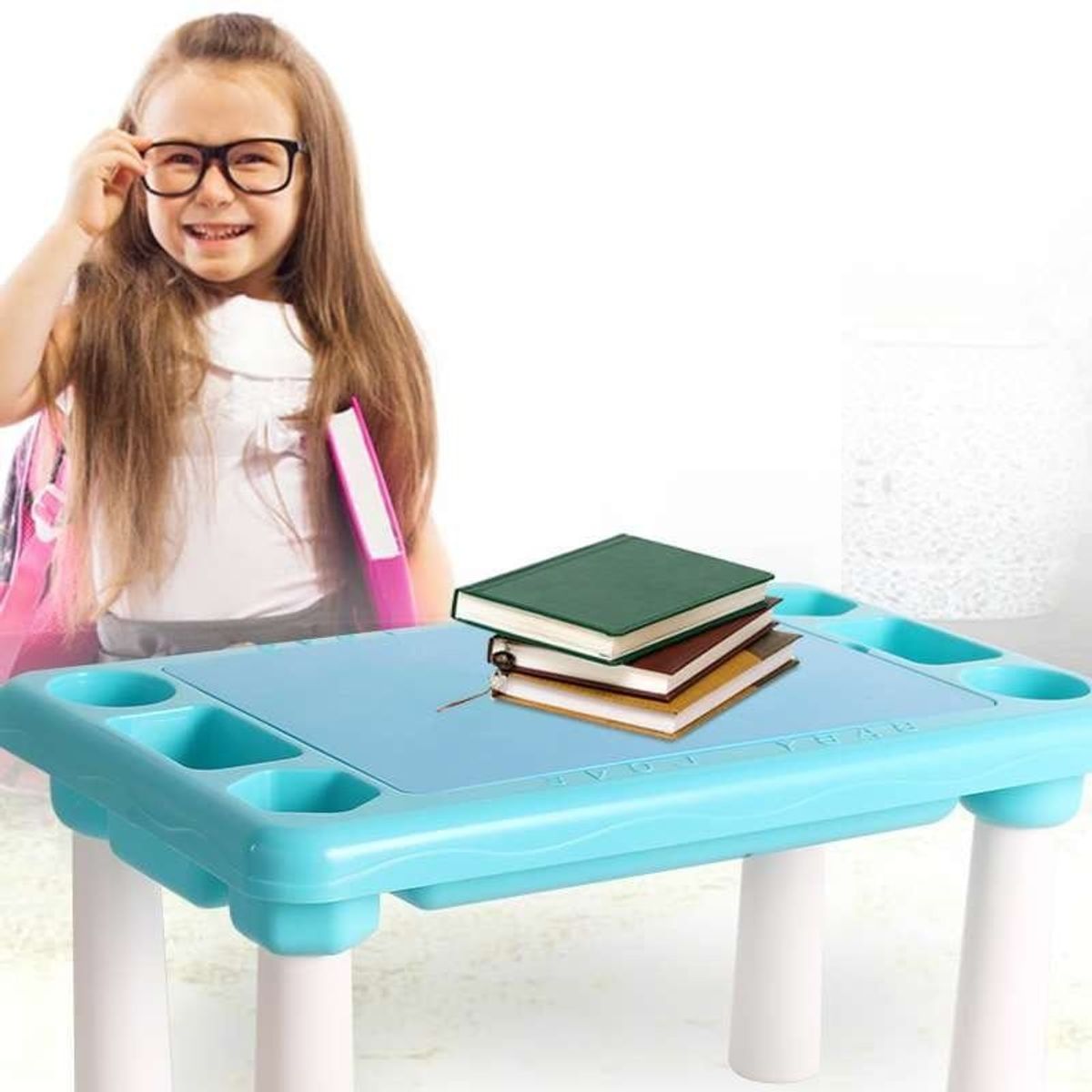 GENERICO - Mesa Didáctica  Pley Goo de 600 Bloques Armables