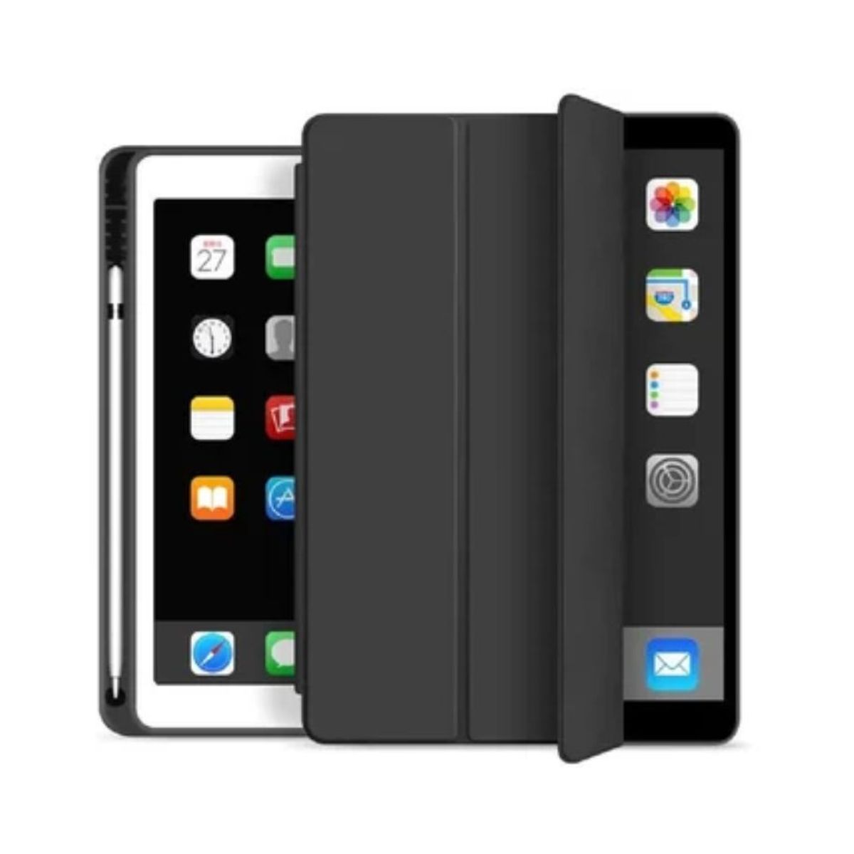 GENERICO - Funda Smart Case iPad 9.7 (5ta y 6taGen, Pro9.7" y Air 2) portapencil
