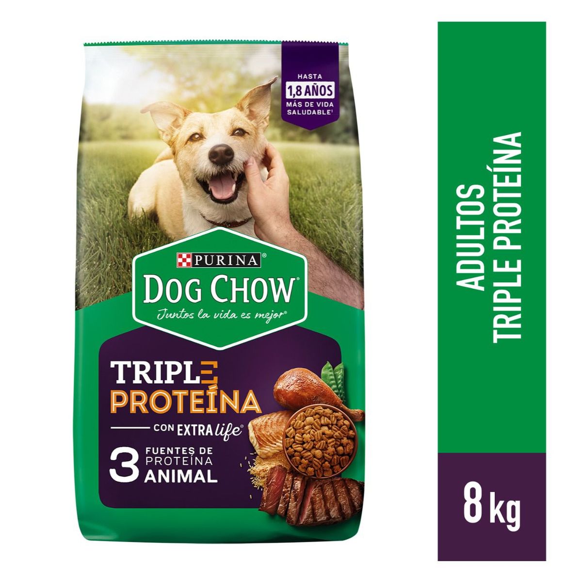 DOG CHOW - COMIDA PARA PERRO DOG CHOW TRIPLE PROTEÍNA 8KG