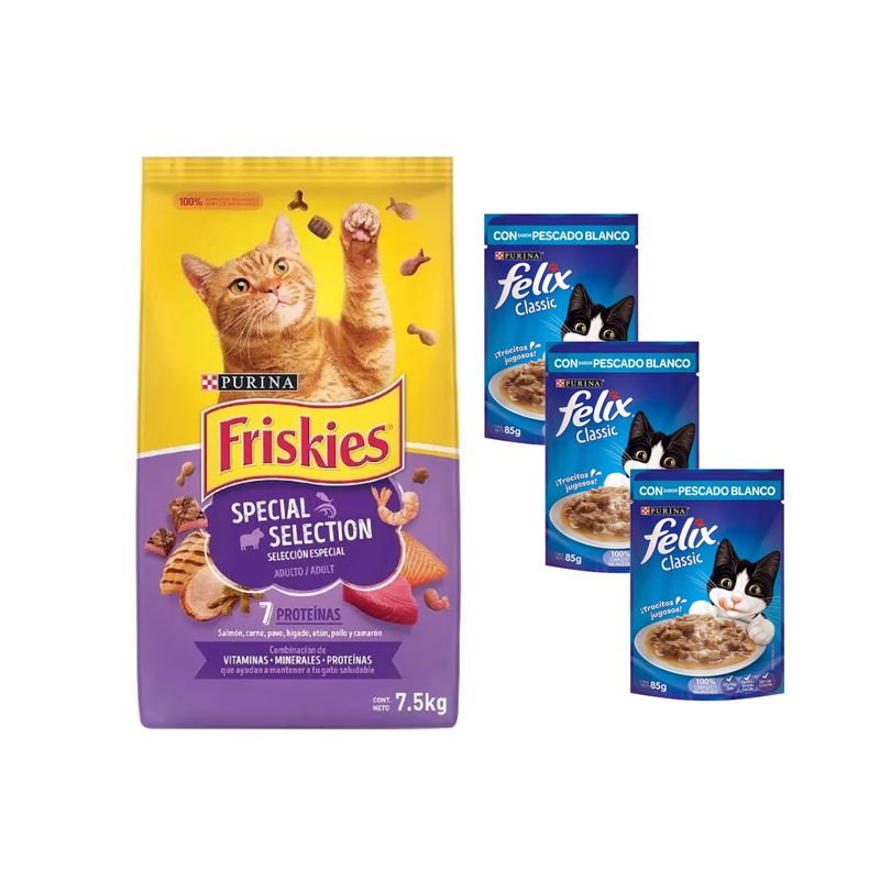 FRISKIES - ALIMENTO DE GATO FRISKIES SELECCION ESPECIAL 7.5 KG.