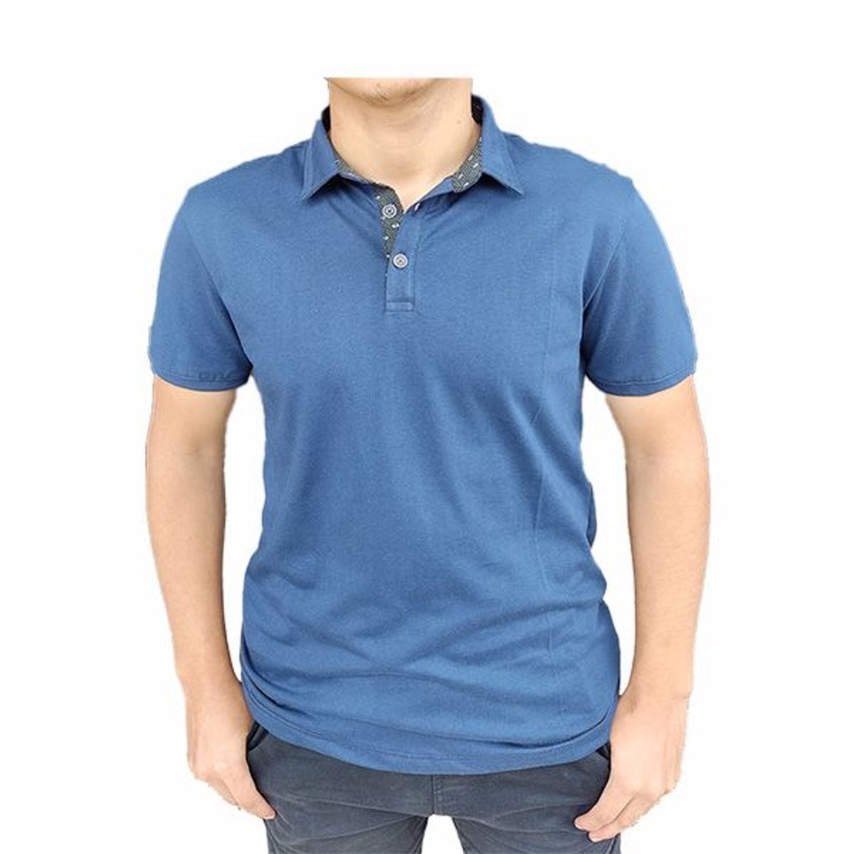 JUST - Polo Box ACERO Manga Corta 100 Algodón Hombre - CAMICERO