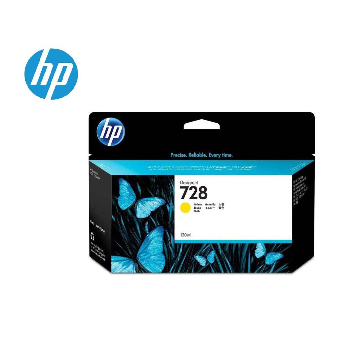 HP - TINTA PLOTTER HP 728 (F9J65A) PARA T830, T730 de130ML-YELLOW