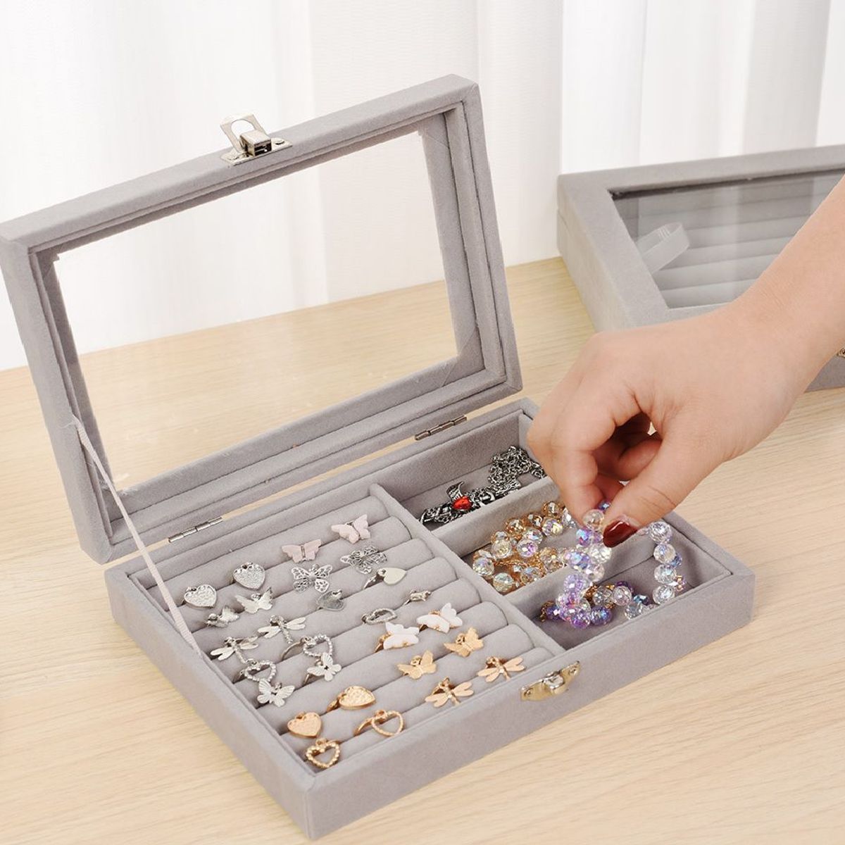 GENERICO - Joyero Organizador Para Pulseras Anillos Aretes