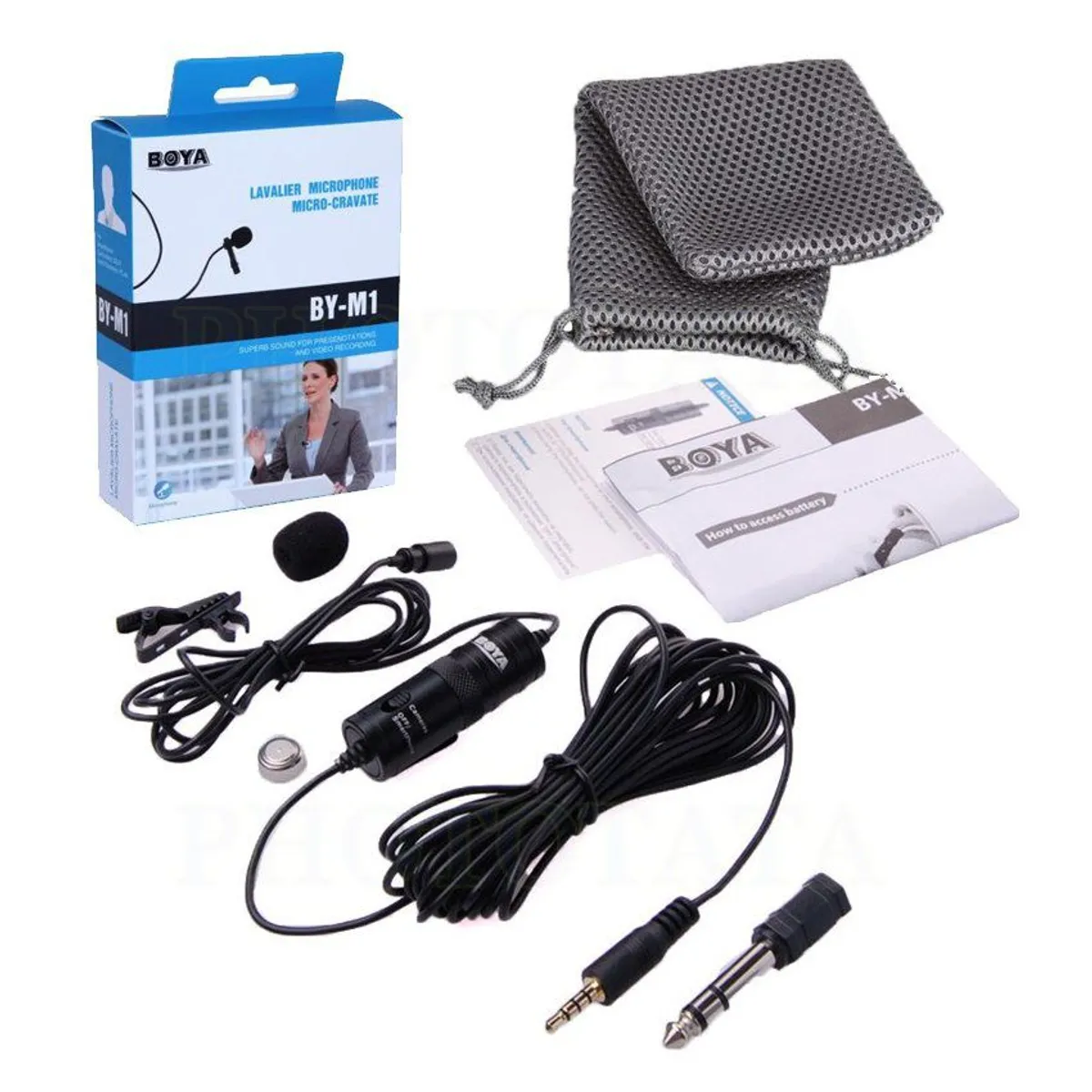 BOYA - Microfono omnidireccional solapa lavalier boya by-m1 celular