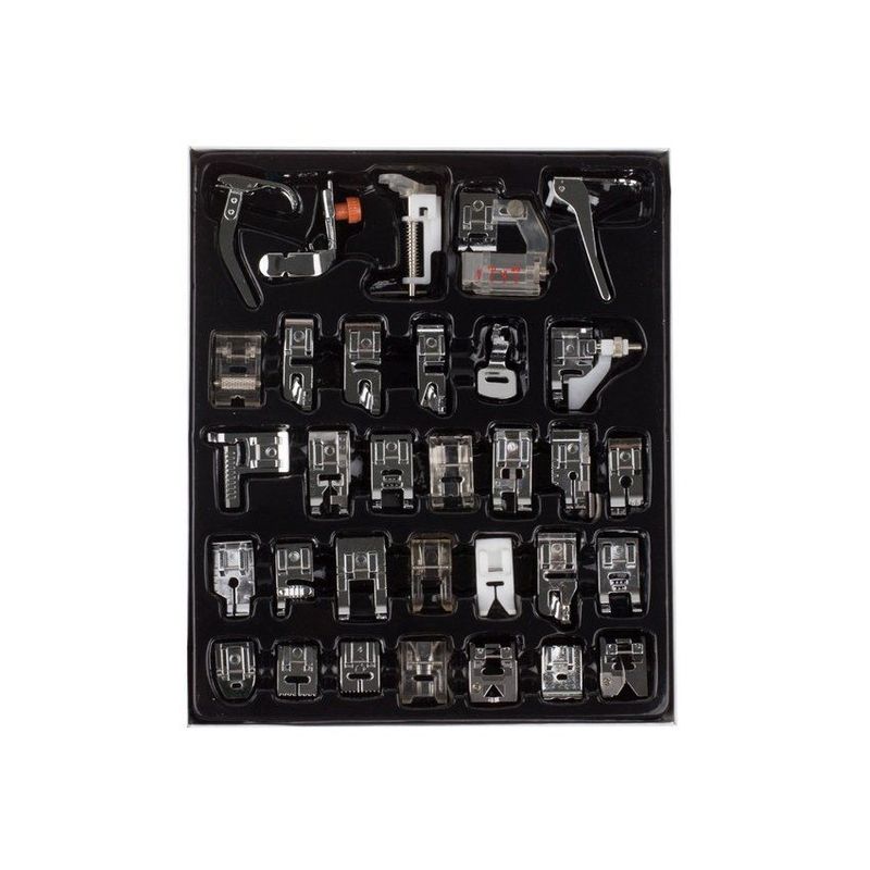 GENERICO - Prensatelas kit de 32pcs universales brother singer janome