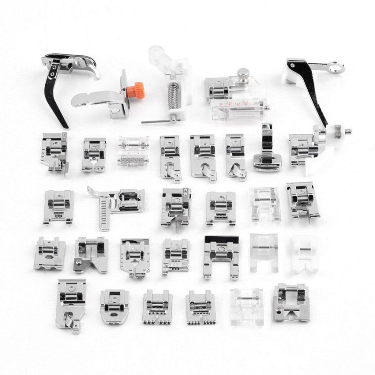 GENERICO - Prensatelas kit de 32pcs universales brother singer janome