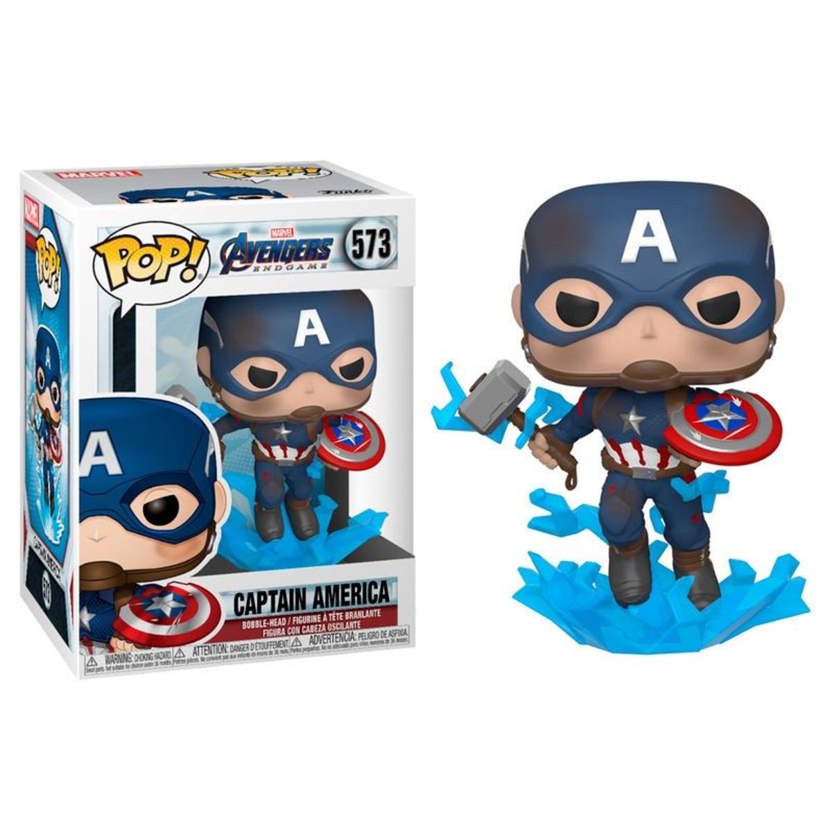 FUNKO - Funko Pop Capitan America Broken Shield Endgame - Captain Am