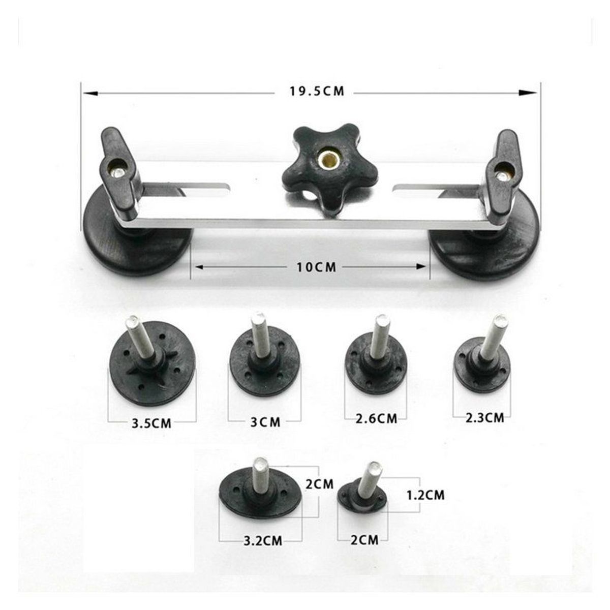 GENERICO - Super pdr reparador de abolladura puente aluminio 6 chupones