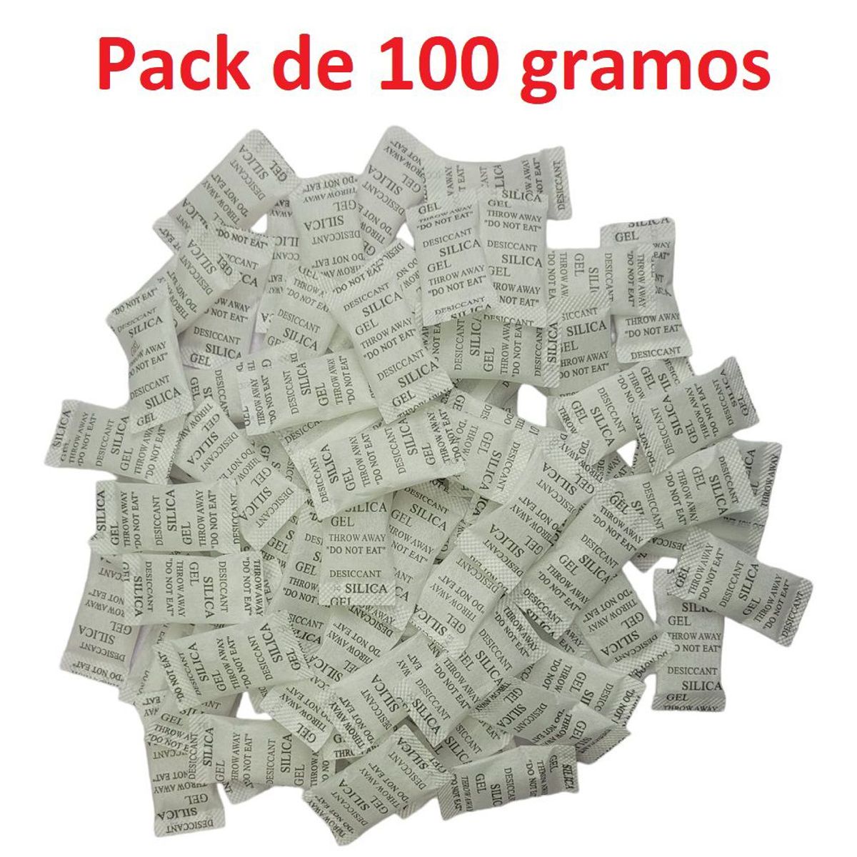 GENERICO - Pack 100g sobres de 1g silica gel original sellada