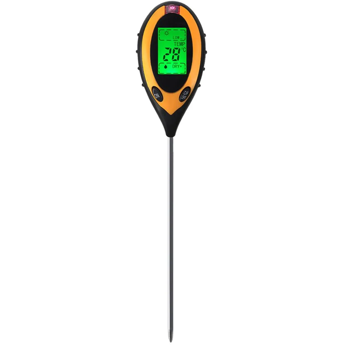 GENERICO - Medidor de ph suelo 4 en 1 humedad, intensidad solar y temperatura