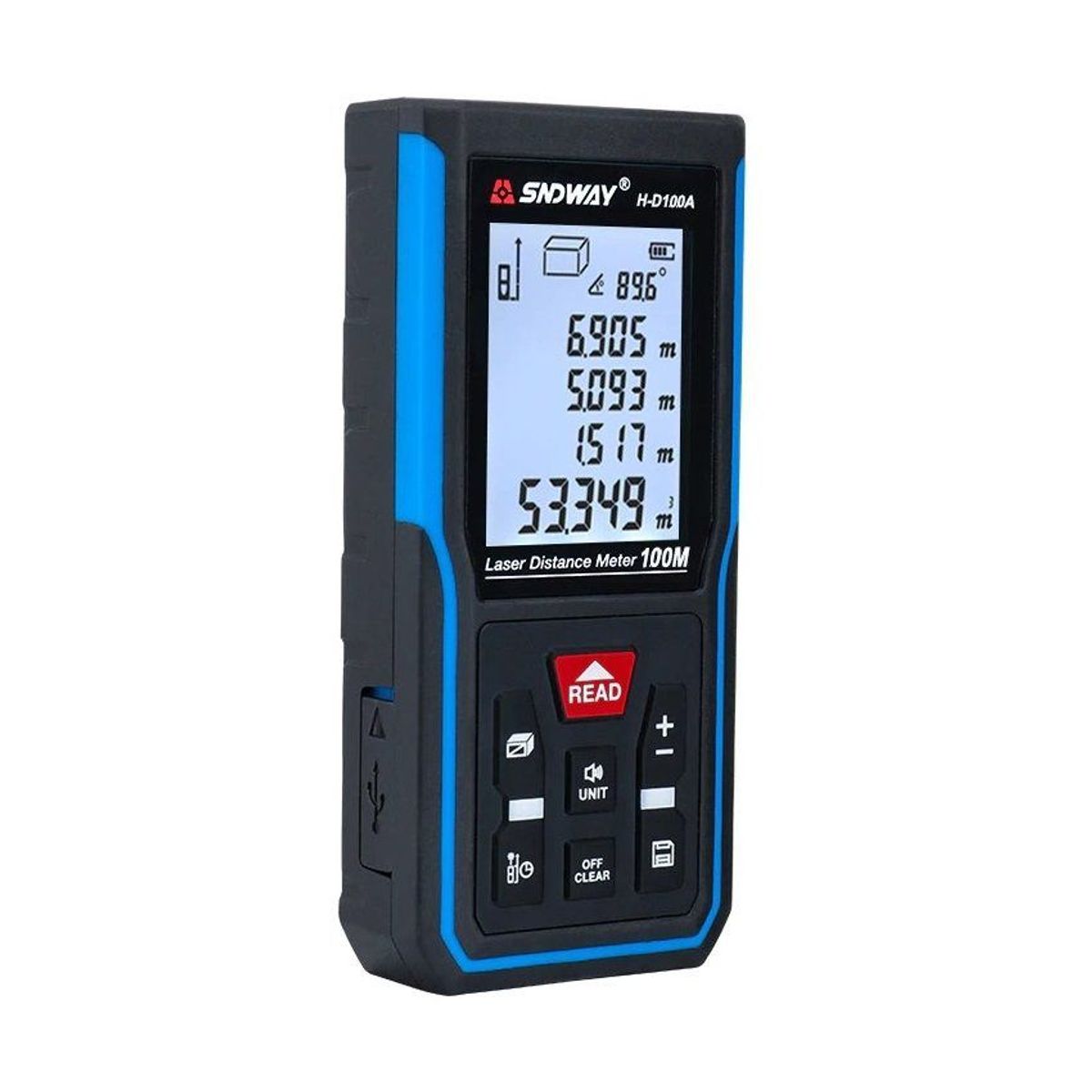 SNDWAY - Medidor de distancia laser 100m con nivel digital h-d100a sndway