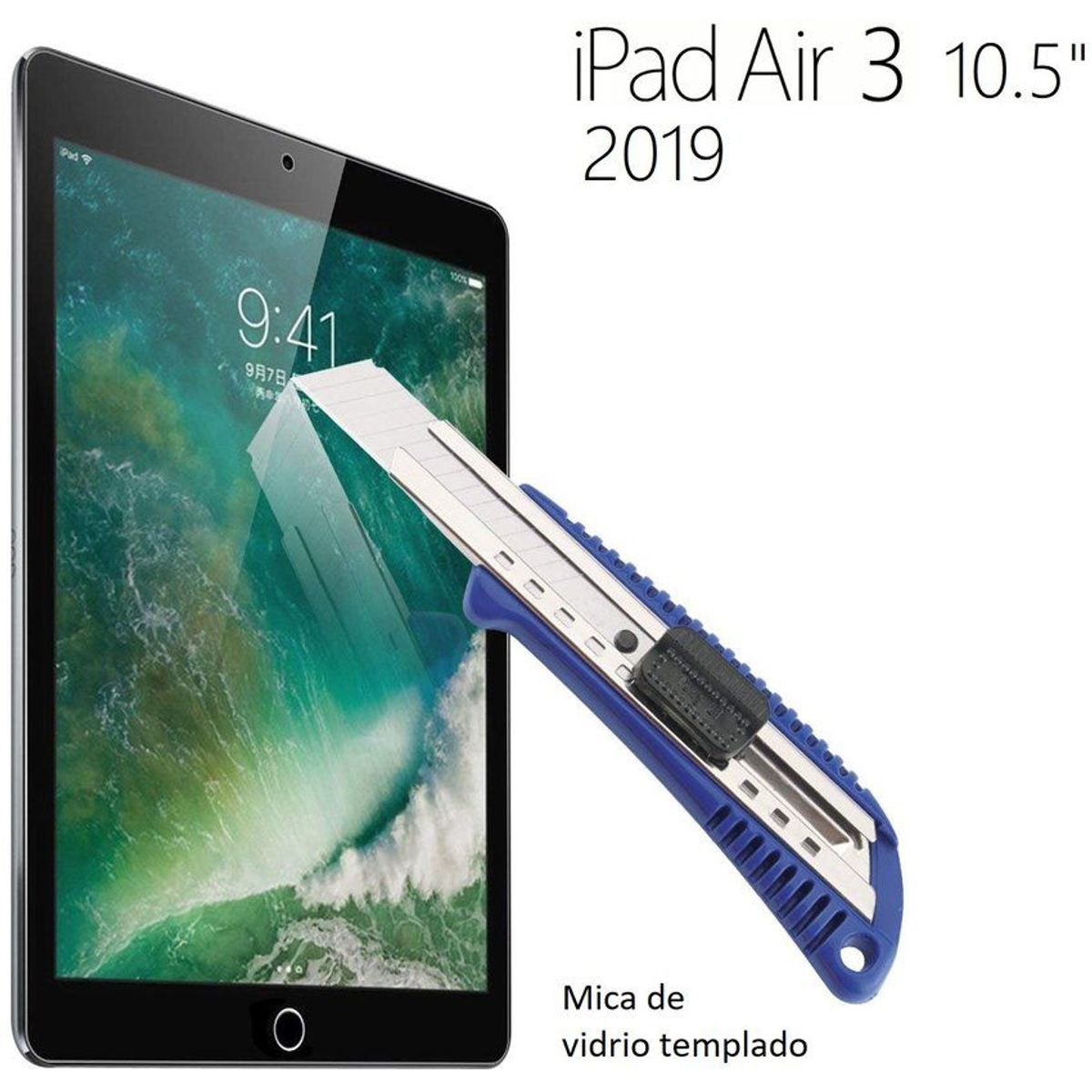 GENERICO - Mica de Vidrio Templado para iPad Air 3 10.5 2019 A2152 A2123 A2153