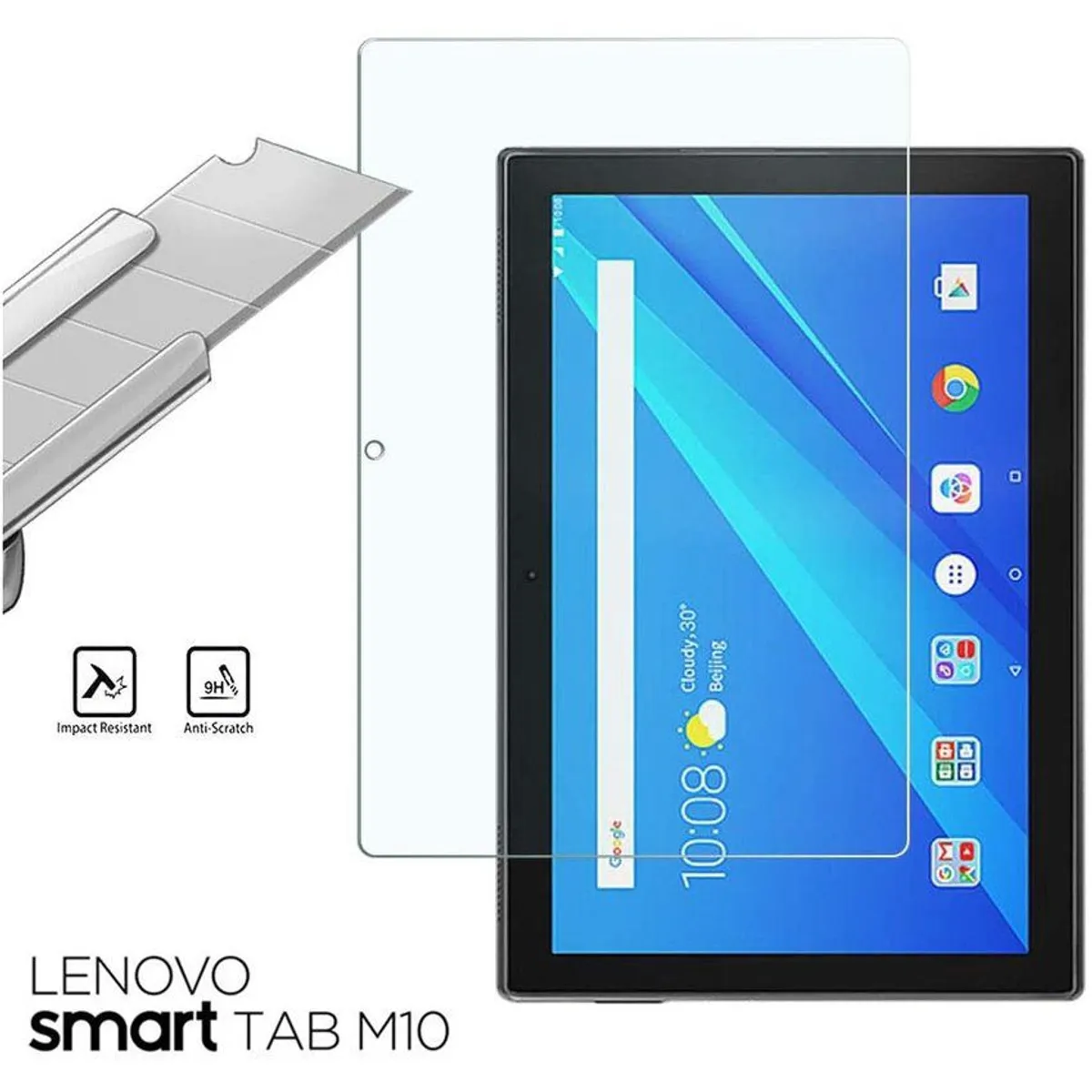 GENERICO - Lenovo Tab M10 10.1 TB-X605 Mica de Vidrio Templado Protector Lamina