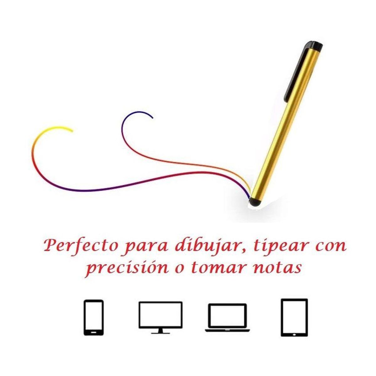 GENERICO - Stylus Lápiz Optico Capacitivo para Tablet Samsung Lenovo iPad Hhuawei