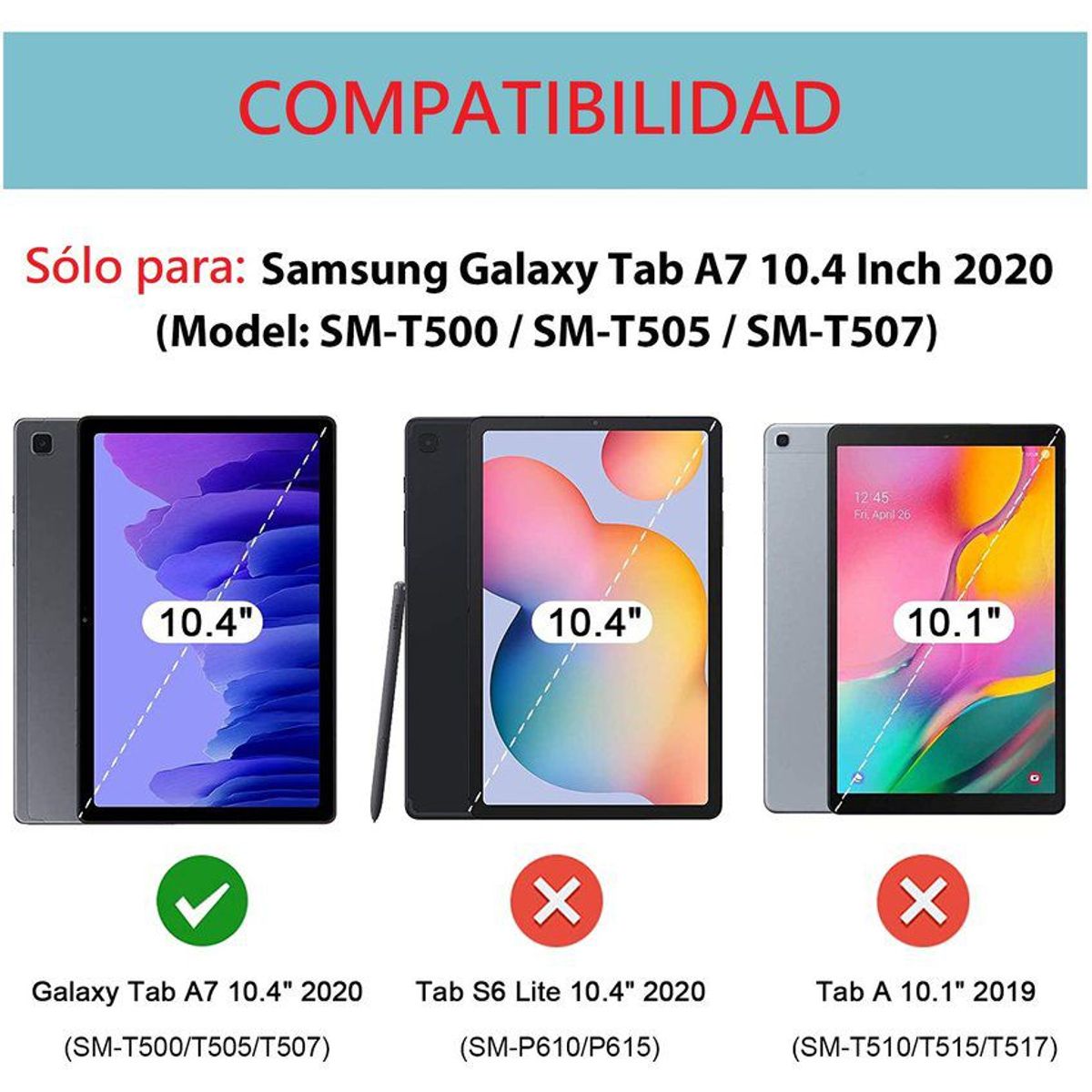 GENERICO - Mica de Vidrio Templado Lamina Samsung Tab A7 10.4 2020 SM-T500 T505