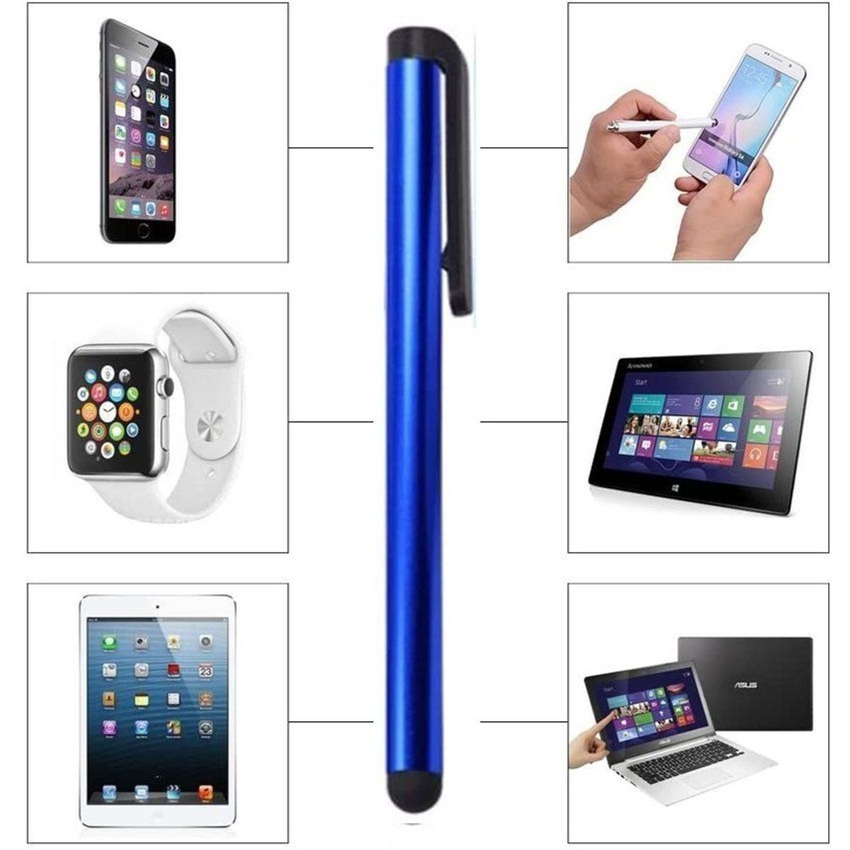 GENERICO - Stylus Lápiz Optico Capacitivo para Tablet Samsung Lenovo iPad Huawei
