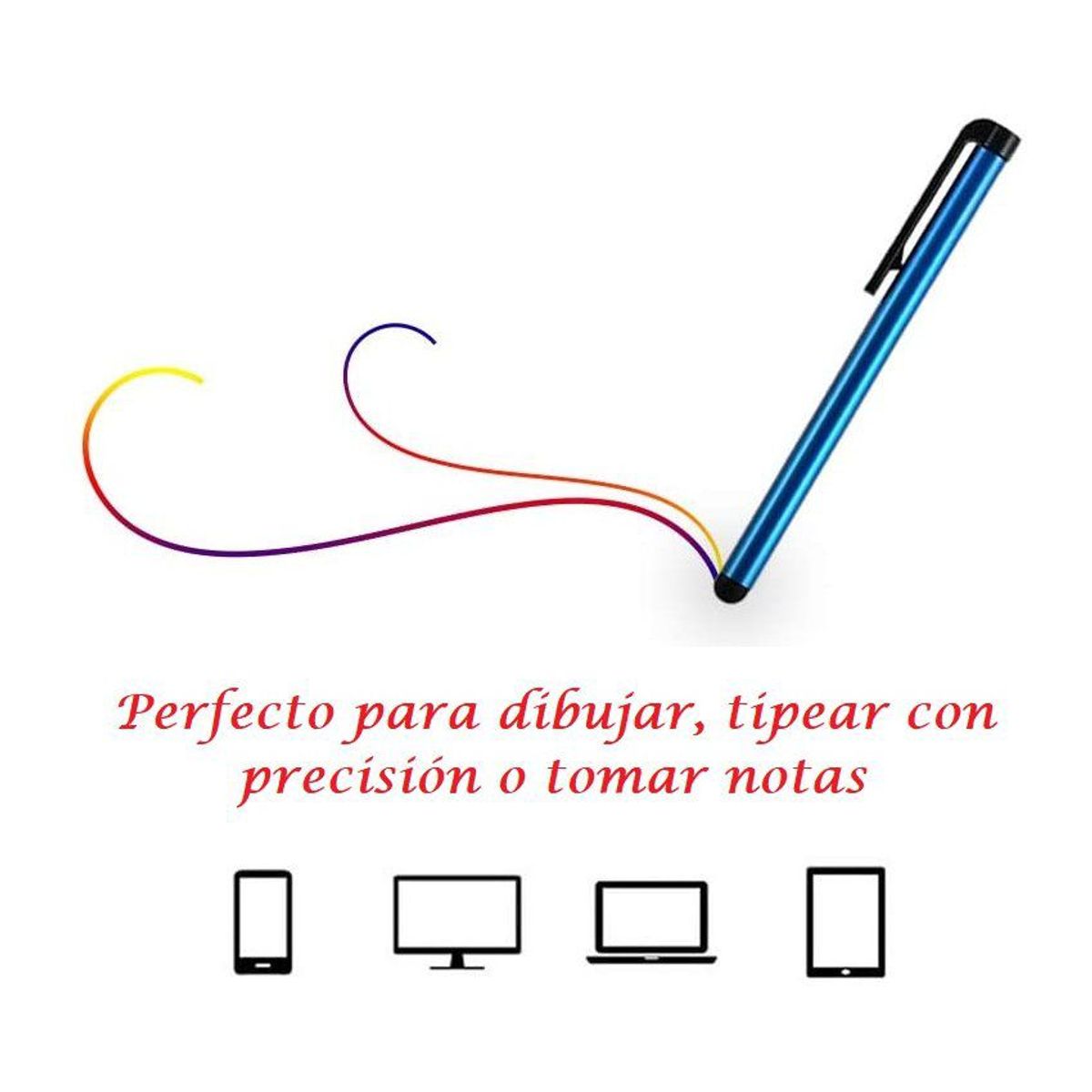 GENERICO - Stylus Lápiz Optico Capacitivo para Tablet Samsung Lenovo iPad Huawei